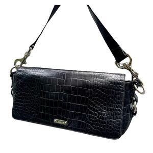 Ralph Lauren Vintage Alligator Embossed Shoulder Bag | Designer Y2K Fall Staple